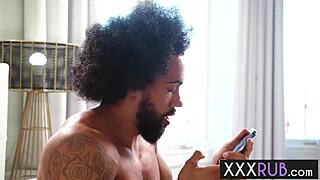 wet slippery nuru massage sex with big ass milf lacey jayne