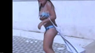 brazilian lesbians rip clothes in hot striptease