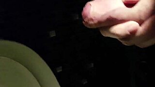 i blast cum in the public restroom outdoors with scandinavian flair