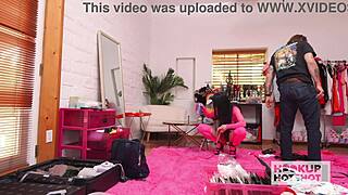 bts kaitlyn katsaros pussy spread wide in sexy dress photoshoot