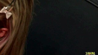 Blonde milfs fake tits spark nasty bar foursome blowjobs and riding