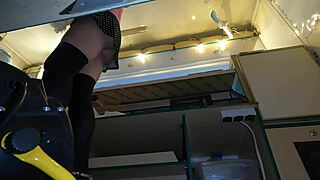 Super hot hostess swaps panties at work, hidden cam catches every sexy move