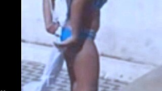 brazilian lesbians rip clothes in hot striptease