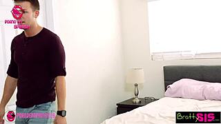 sis strips naked while i sneak in and take full advantage taboo style