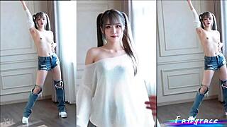 Ai-generated Korean babe's solo webcam blowjob hides steamy 22yo secrets?