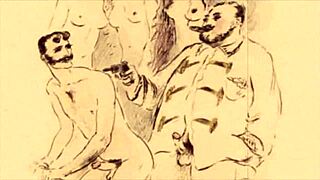 vintage erotic cartoon illustration collection
