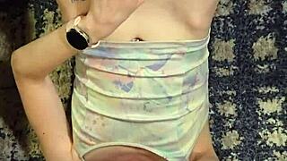 Machine Fucks Dripping Wife Pussy Till Massive Squirting Orgasms