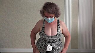 Big Ass Mature Wife Tries Panties for Lover! Home Cam Catches Sexy PAWG Show