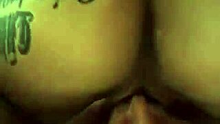 sexy latina milf moans as huge black cock fucks her big ass doggystyle on beach