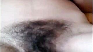 check my big hairy pussy lips dripping after hard cock pounding