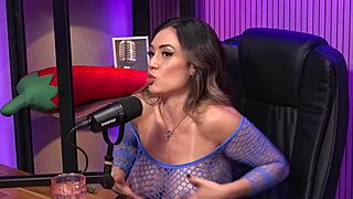 Busty Brazilian Lesbian Craves Shaved Anal Toys