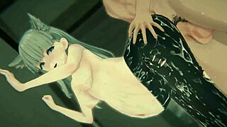 Arknights Perlica's Chained Threesome Impregnation!