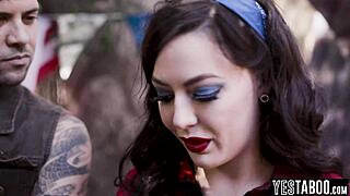 innocent virgin teen gets gangbanged hard by step uncle and step sons' monster cocks