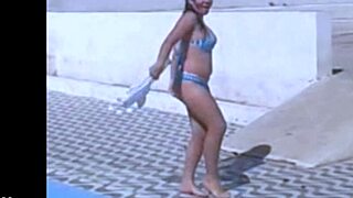 brazilian lesbians rip clothes in hot striptease