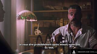 naughty anny aurora sneaks french stepdad bang with deepthroat doggy