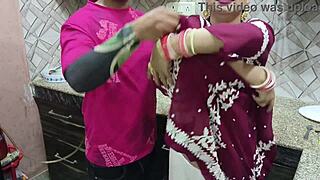 किचन में देवर के मॉन्स्टर लंड ने भाभी को जमकर सजा दी