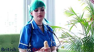 i'm your blue haired nurse... gonna milk that cock good huh?