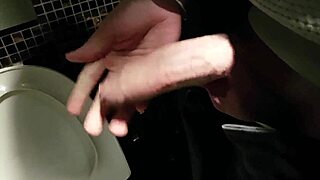 i blast cum in the public restroom outdoors with scandinavian flair