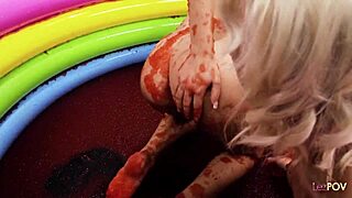 lesbians, ever finger fucked each other in slippery jello pool?