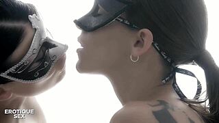 Lucy Li And Silvie Deluxe Lesbian Outdoor Orgy
