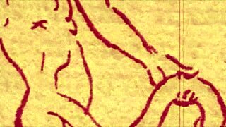 vintage erotic cartoon illustration collection