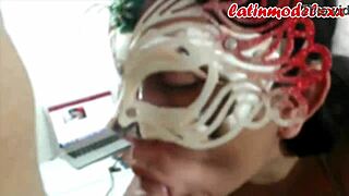 big ass latina sasha sucks deepthroats modeling cock