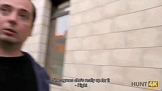 Hunt4k Blonde Sells Shaved Pussy Hating Her Lover