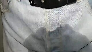 jeans soaked piss multiple ORGASMS explode wildly!