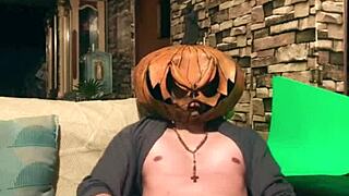 pumpkin king unleashes massive halloween cock demanding fan tribute from loyal cuckold followers