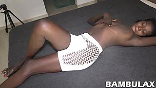 oh man, that ebony teen 18+ cutie got fucked deep from behind... creampied!