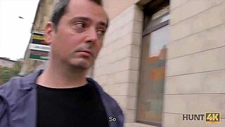 Hunt4k Blonde Sells Shaved Pussy Hating Her Lover