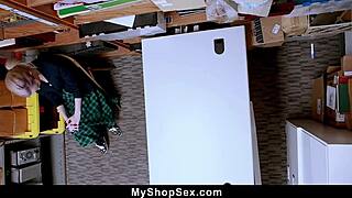 Teen Caught Stealing Rides Cop Cock For Freedom In Shop