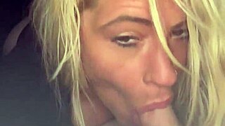 Pretty Hooker Car Blowjob Cum Spit Suck