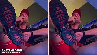 prollking xxl monster cock socks sneakers fetish show