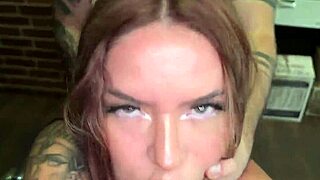 Curvy latina hairdresser spanks client into big ass cum fill