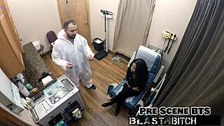 Yesenia yousos spreads wide as patient blasts her pussy with hot cum pov