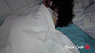 friend's wife surprised by huge cock in mouth