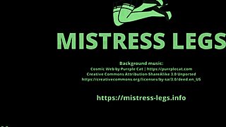 her wet blue nylon feet tease you so sexy