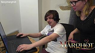 Stepmom milf sucks stepson cock then ass destroyed gaping fortnite taboo