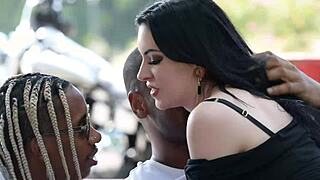 anna de ville's tattooed body takes bbc dp threesome pounding