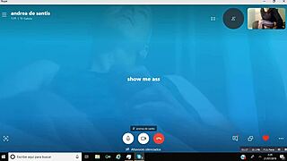 A shemale teases on webcam showing off her curves and cock casually