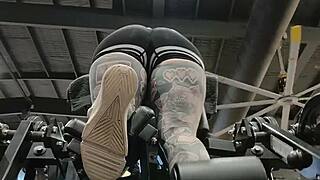 Watch This HOT MILF's BIG ASS Booty SHAKE At The GYM!