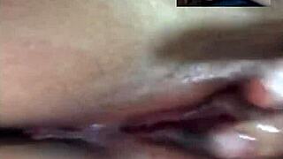 thai babe fingers shaved pussy dreaming of indian cock