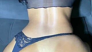 Playing with young wife's tight ass doggystyle creampie while hubby watches