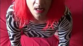 Crossdressing Sissy Begs Real Cock Ass Pounding Cum Throat