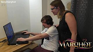 Stepmom milf sucks stepson cock then ass destroyed gaping fortnite taboo