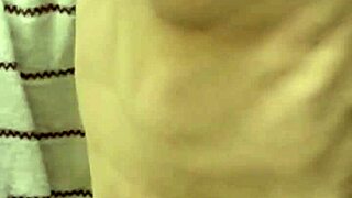 Hidden cam catches cute japanese short hair boobs post bath