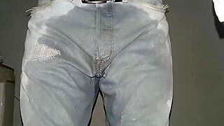 jeans soaked piss multiple ORGASMS explode wildly!