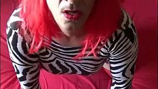 Crossdressing Sissy Begs Real Cock Ass Pounding Cum Throat