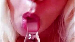 Busty Brazilian BBW Nympho Fucks Huge Dildo With Massive Natural Tits